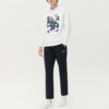 Pantalones casuales rectos Pantalones largos deportivos de punto para abrigarse Azul