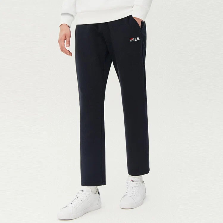 Pantalones casuales rectos Pantalones largos deportivos de punto para abrigarse Azul