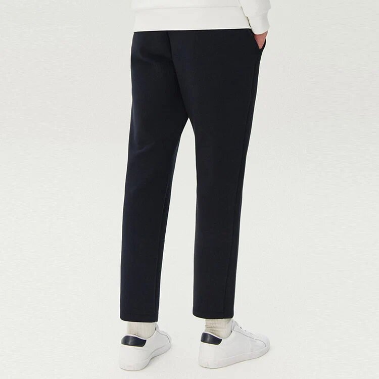 Pantalones casuales rectos Pantalones largos deportivos de punto para abrigarse Azul