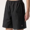 Pantalones cortos arrugados negros Fila x Hailey Bieber