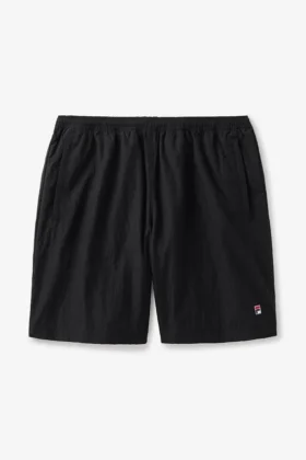 Pantalones cortos arrugados negros Fila x Hailey Bieber