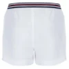 Pantalones cortos blancos High Tide de felpa con rayas y bolsillos