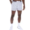 Pantalones cortos blancos High Tide de felpa con rayas y bolsillos
