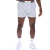 Pantalones cortos blancos High Tide de felpa con rayas y bolsillos
