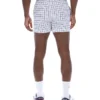 Pantalones cortos blancos High Tide de felpa con rayas y bolsillos