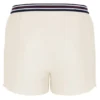 Pantalones cortos de felpa a rayas con bolsillos High Tide en color Gardenia