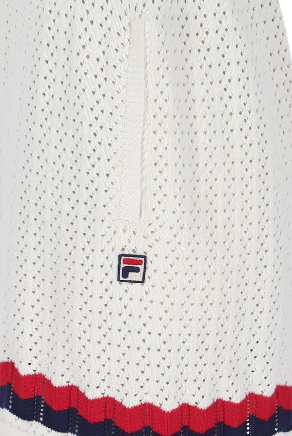 Pantalones cortos de punto fino con efecto de ganchillo