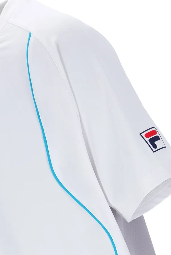 Pantalones cortos de tenis de manga corta Backspin en blanco