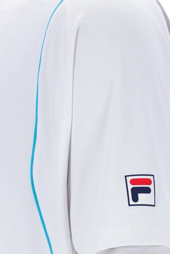 Pantalones cortos de tenis de manga corta Backspin en blanco