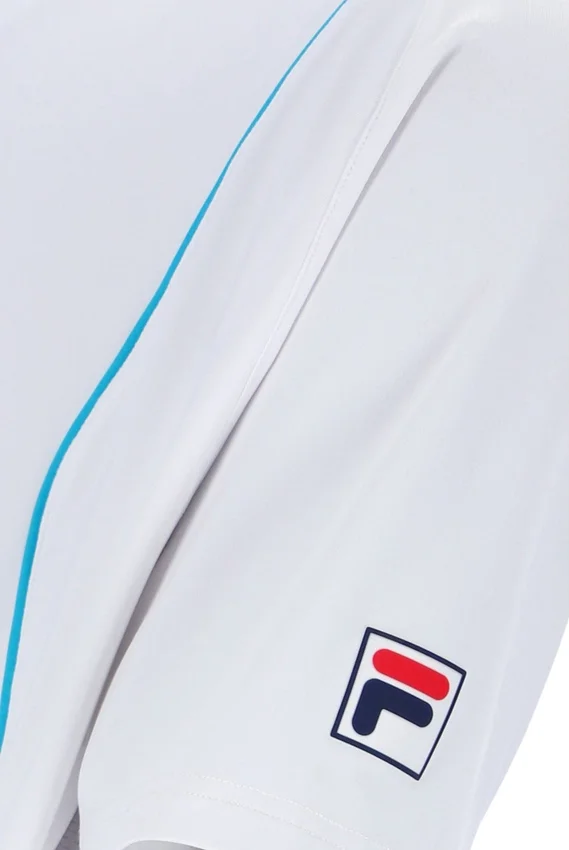 Pantalones cortos de tenis de manga corta Backspin en blanco