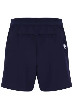 Pantalones cortos de tenis para hombre de 5″ en azul marino oscuro con pantalón interior