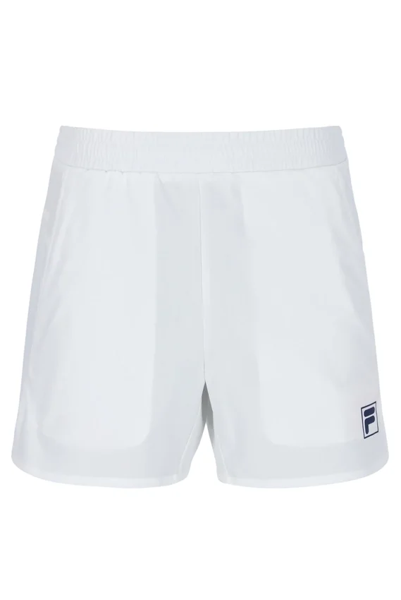 Pantalones cortos de tenis para hombre de 5" en blanco roto