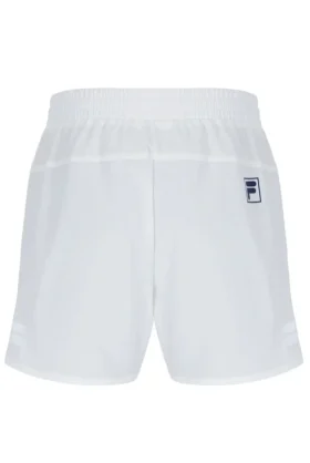 Pantalones cortos de tenis para hombre de 5″ en blanco roto