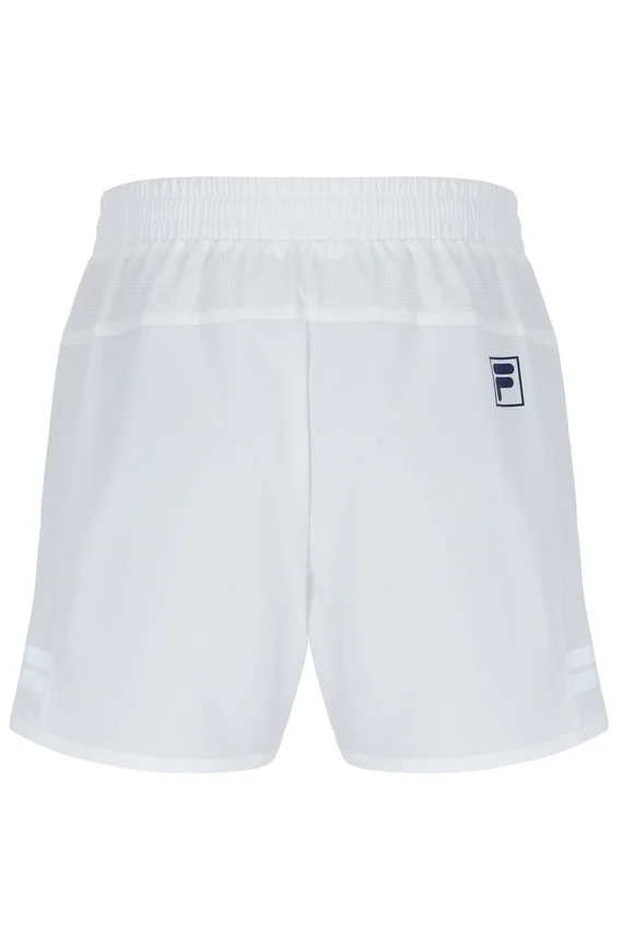 Pantalones cortos de tenis para hombre de 5" en blanco roto