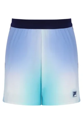 Pantalones cortos de tenis para hombre de 5" en color aguamarina con calzoncillo interior