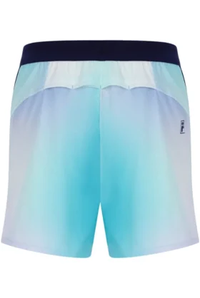 Pantalones cortos de tenis para hombre de 5″ en color aguamarina con calzoncillo interior