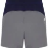 Pantalones cortos de tenis para hombre de 5" en gris oscuro con calzoncillo interior