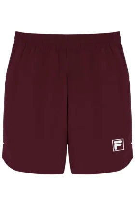 Pantalones cortos de tenis para hombre de 7" en color vino