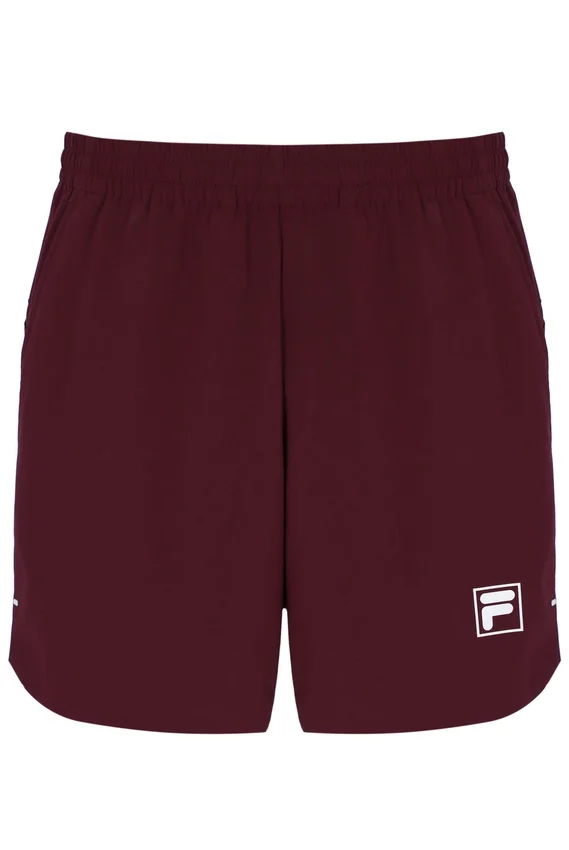Pantalones cortos de tenis para hombre de 7" en color vino