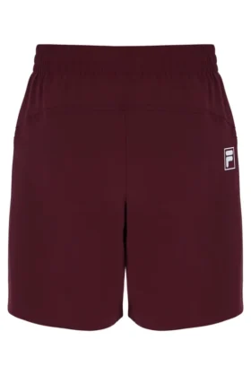 Pantalones cortos de tenis para hombre de 7″ en color vino