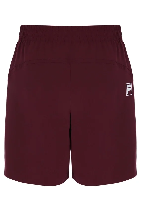 Pantalones cortos de tenis para hombre de 7" en color vino