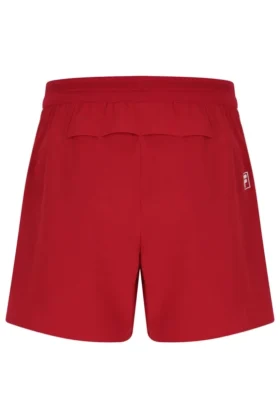 Pantalones cortos de tenis rojos para hombre de 5″ con calzoncillo interior