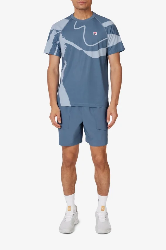 Pantalones cortos de tenis tejidos «Court» en azul