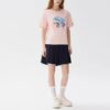 Pantalones cortos deportivos casual con estampado de delfines, color rosa