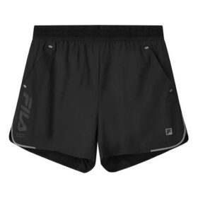 Pantalones cortos deportivos casuales para hombre, color negro
