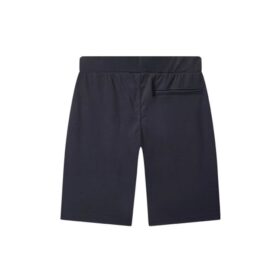 Pantalones cortos deportivos con estampado de letras del logotipo, color azul