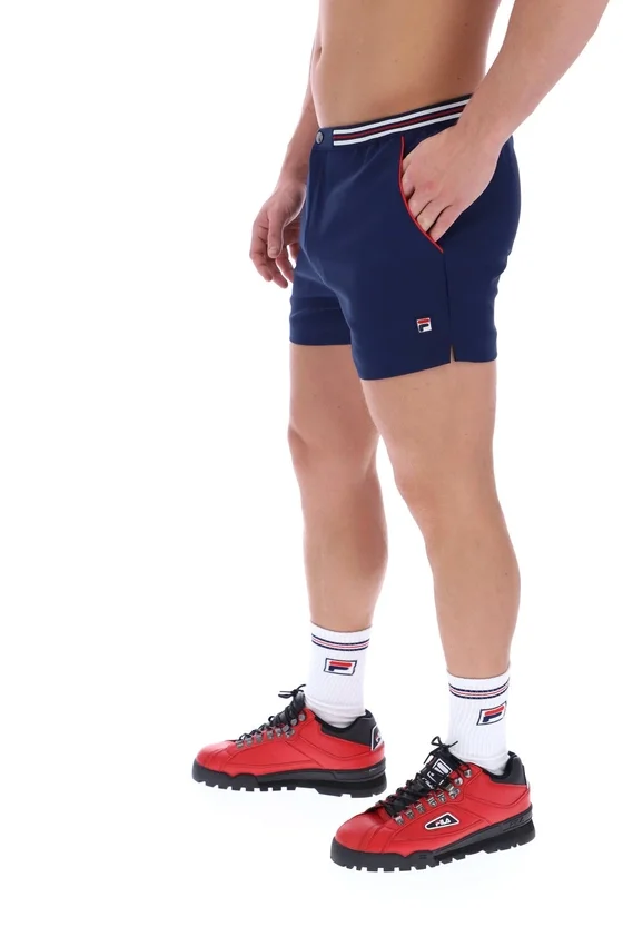 Pantalones cortos High Tide Terry Pocket Stripe de Fila en azul marino