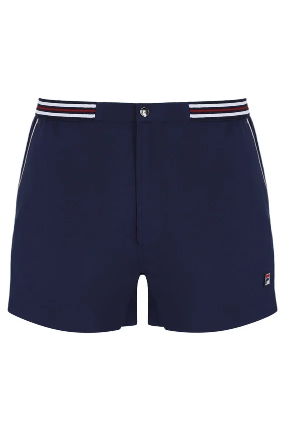 Pantalones cortos High Tide Terry Pocket Stripe de Fila en azul marino