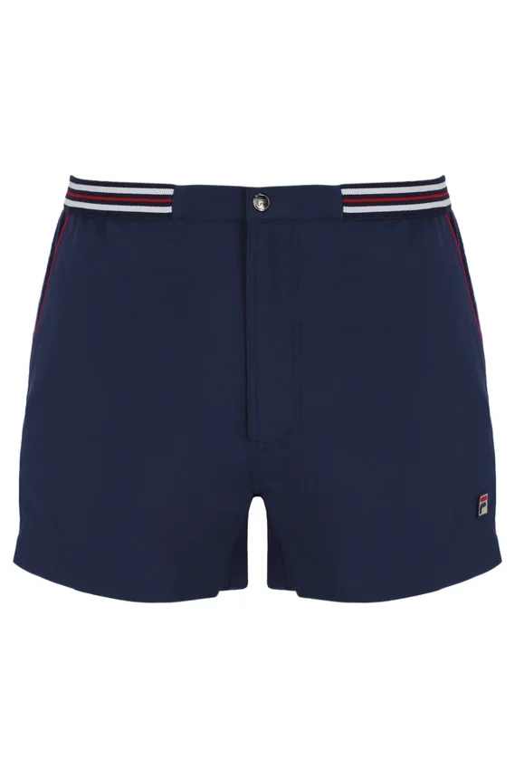Pantalones cortos High Tide Terry Pocket Stripe de Fila en azul marino