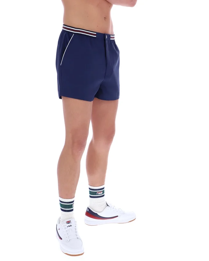 Pantalones cortos High Tide Terry Pocket Stripe de Fila en azul marino
