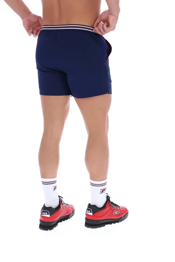 Pantalones cortos High Tide Terry Pocket Stripe de Fila en azul marino