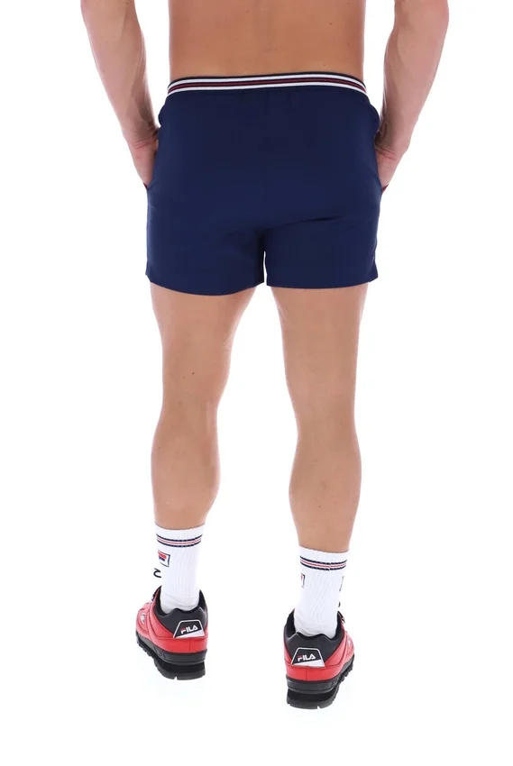 Pantalones cortos High Tide Terry Pocket Stripe de Fila en azul marino