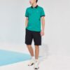 Pantalones cortos holgados, transpirables y de estilo casual, de tejido, color negro