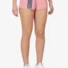 Pantalones cortos rosas con detalle de cinta