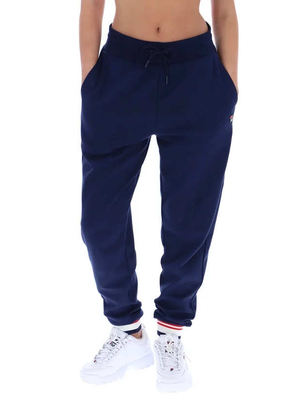 Pantalones de chándal con puños Fila Jianna en azul marino
