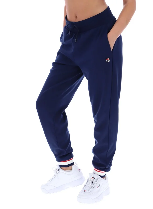 Pantalones de chándal con puños Fila Jianna en azul marino