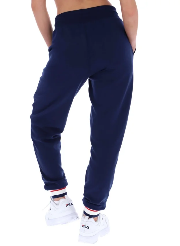 Pantalones de chándal con puños Fila Jianna en azul marino