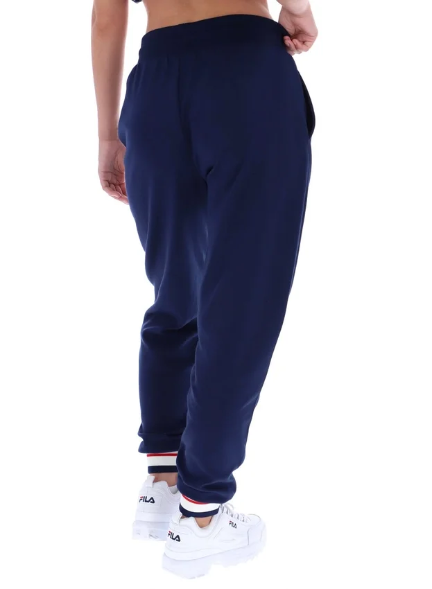 Pantalones de chándal con puños Fila Jianna en azul marino