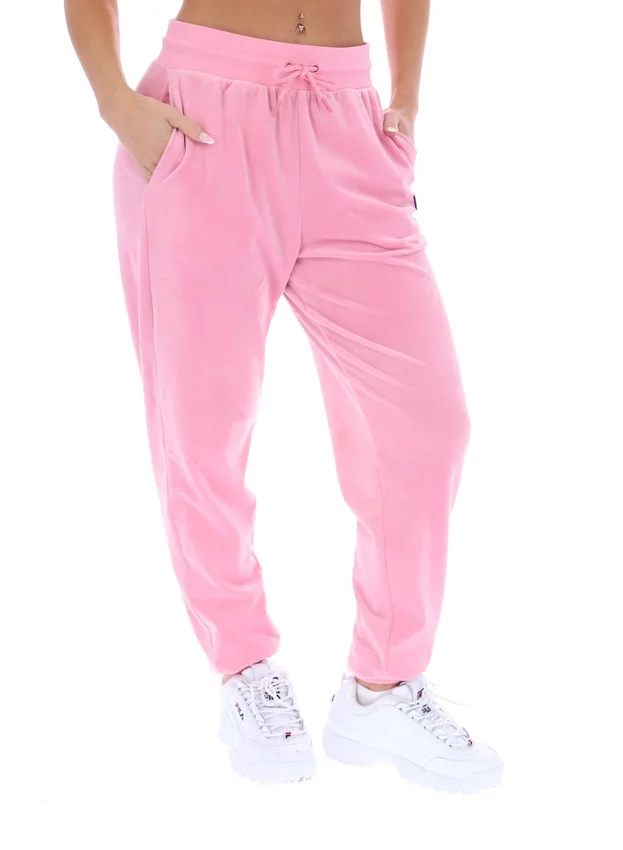 Pantalones de chándal con puños Justina en rosa Prism