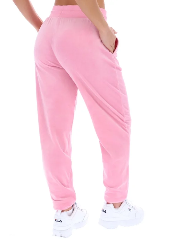 Pantalones de chándal con puños Justina en rosa Prism