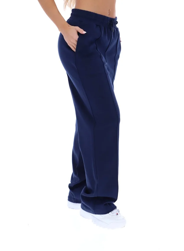 Pantalones de chándal Fila Jirina de corte holgado en azul marino