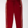 Pantalones de chándal Fila rojos de punto con puños