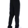 Pantalones de chándal negros Tavis de pierna recta con costuras en contraste