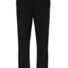 Pantalones de chándal negros Tavis de pierna recta con costuras en contraste