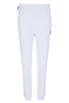 Pantalones de chándal unisex con costuras en contraste blancas