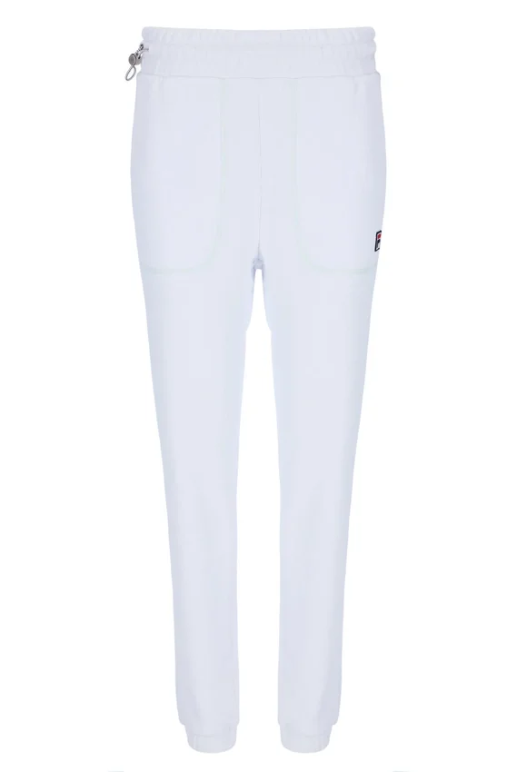 Pantalones de chándal unisex con costuras en contraste blancas